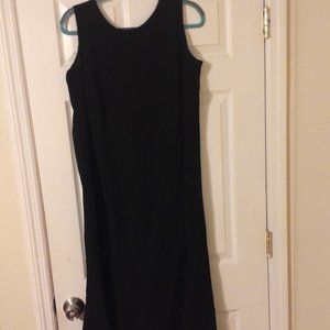 Danny & Nicole Black Dress 16WP Scoop Neck Line